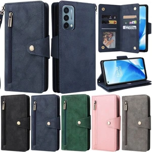 Zipper Wallet Card Flip Cover Case For Oneplus 9 Pro Nord N300 N20 N200 N10 N100 - Picture 1 of 70