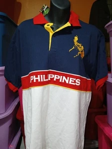 New With Tags Phillipines Polo Shirt By Justin Cariel XL Embroidered!! - Picture 1 of 6