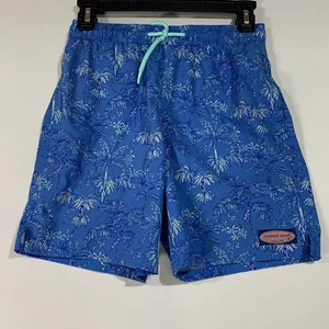 Vineyard Vines Swim Trunks Palm Trees Print Drawstring Kids Size Medium / 12 - Picture 1 of 6