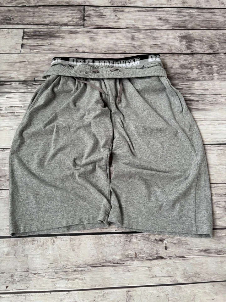 CUECA RAP VINTAGE DOLCE GABBANA CINZA BLOCO - Imagem 1 de 4