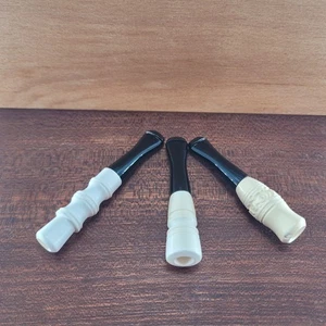 3 Zigarettenhalter für Standard (8mm) Zigaretten Block Meerschaum Handarbeit11 - Bild 1 von 6