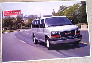 NUEVO FABRICANTE DE EQUIPOS ORIGINALES GM CONCESIONARIO 2012 GMC SAVANA FURGONETA PÓSTER AUTOMÁTICO O RETRATO DE VEHÍCULO - Imagen 1 de 1