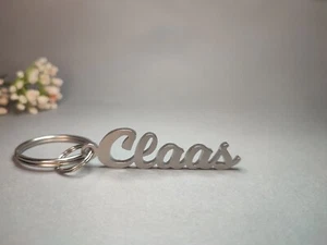 Schlüsselanhänger Claas personalisiert Edelstahl Geschenk Auto Schlüsselbund - Bild 1 von 5
