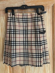 burberry wrap skirt