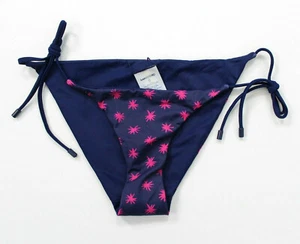 Lands' End Reversible Side Tie Swim Bikini Bottom Bademode Navy Size XS - Bild 1 von 4