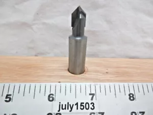(1) NEW MLCS 3/8" D 90° V-groove Carbide Tipped Router Bit 1/2" Shank n4 - Picture 1 of 4
