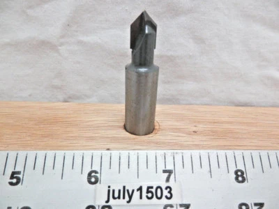 (1) NUEVO MLCS 3/8" D 90° ranura en V punta de carburo broca de enrutador vástago de 1/2" n4 Foto 1 de 4