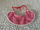 Beautiful lalaloopsy spare pink spotty apron from large doll excellent condition