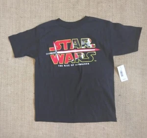 Star Wars The Rise of Skywalker Kylo Sword Boys T-Shirt NWT Black Size 7 - Picture 1 of 9