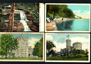 #598c (4) Pcs. Nyack, Hook Mtn. Beach, Hunter Lovers Glen, Castle College - Picture 1 of 2