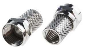 F-Type F-Plugs/Connectors Screw On Type Pack Of 10 Plugs , Sky Cable Aerial etc - Picture 1 of 4