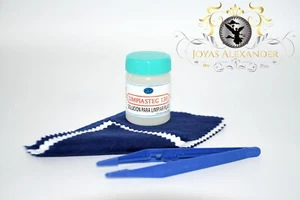 Small Jewelry Cleaning Kit Sterling Silver Gold Tarnish Remover Liquid Solution - Picture 1 of 8