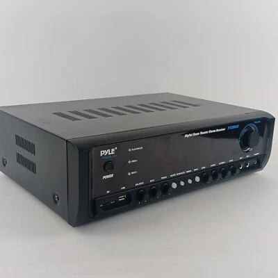 Pyle Black 230 Volts 4-16 Ohms Digital Home Stereo Receiver Model PT390AU - Image 1 of 4