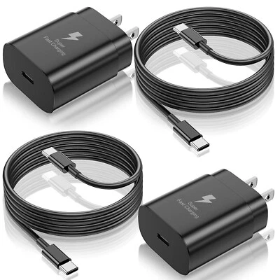 25W Super Fast Type C Charger  with 3 ft Cable ft, for Samsung And Apple 15 - Image 1 of 4