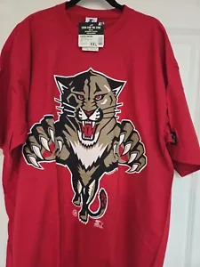 Florida Panthers 2XL shirt Starter made in USA 90's single stitch - Picture 1 of 9