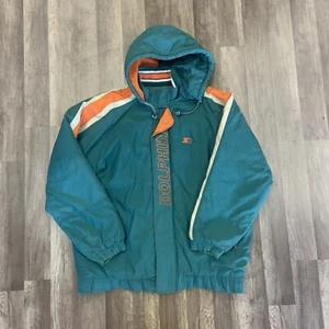 Vintage Miami Dolphins Starter Pro Line Jacket Mens Xl - Picture 1 of 6