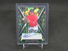 2023 LEAF EXOTIC BASEBALL MIKEY ROMERO ALLIGATOR WAVE AUTO /4 MH3