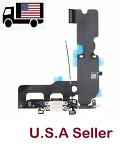 White Charging Dock Port USB Flex Cable with Mic Antenna for iPhone 7 Plus 5.5'' - Picture 1 of 1