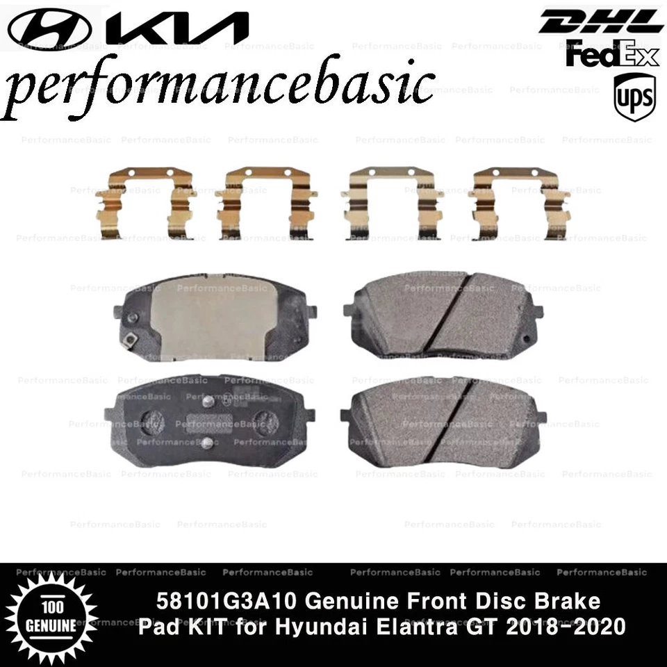 58101G3A10 KIT de pastillas de freno de disco delanteras genuinas para Hyundai Elantra GT 2018-2020 Foto 1 de 1
