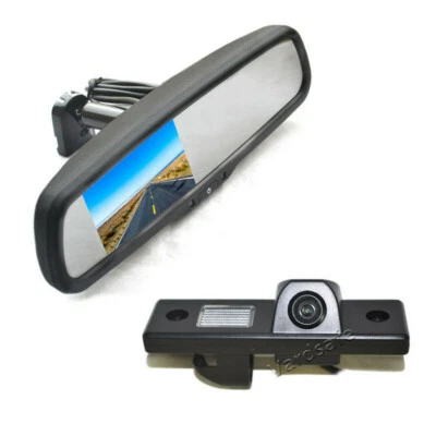  Reverse Parking Camera Rear View Mirror Monitor for Chevrolet Epica Lova Aveo  - Image 1 of 4