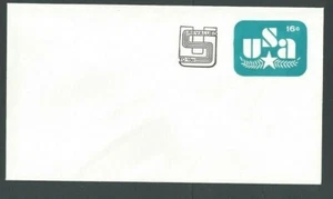 U586 15c Blue & Black Revalued To 15c Size 12 Mint Entire - Picture 1 of 1