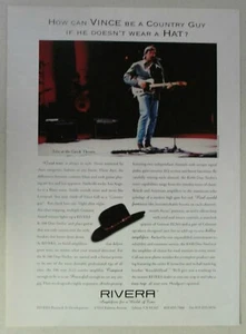 Amplificadores Vince Gill Rivera ~ Anuncio impreso página revista vintage 1995 - Imagen 1 de 1