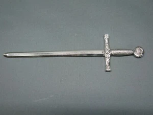 Abrecartas de lujo Edad Media 25 cm metal plata mango Excalibur - Imagen 1 de 7