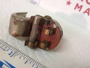 Studebaker light switch, fused, with bracket, seems NOS. Item: 5954 - Picture 1 of 5