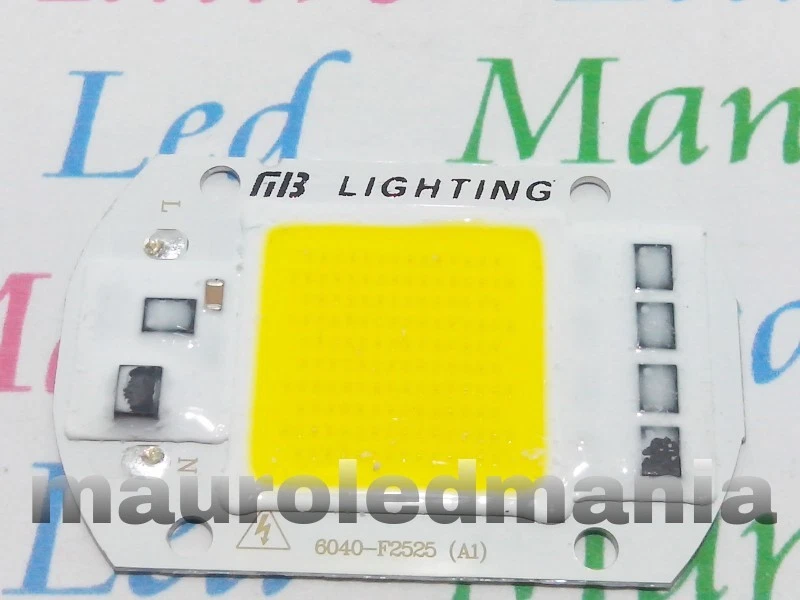 Ricambio Faretto 50W LED COB 3500K Proiettori Chip integrato driver Ovale 220V - Immagine 1 di 1