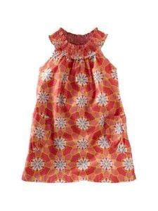 Neu mit Etikett TEA COLLECTION Mädchen Gr. 6-12 M rosa Amaryllis Blumenmuster gesmokter Ausschnitt Kleid - Bild 1 von 2