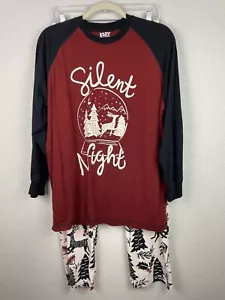 Lazy One Silent Night Pajama Set Unisex Adult Medium Loungewear Cotton Unisex - Picture 1 of 17