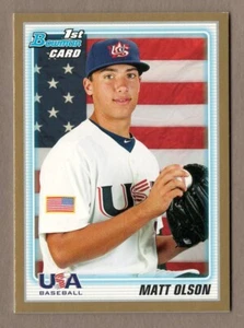 MATT OLSON 2010 Bowman Draft Prospects GOLD Parallel #BDPP104 First/1st Card USA - Picture 1 of 2