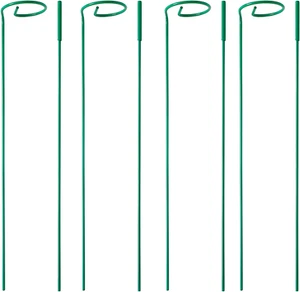 4 Pack Plant Stakes Support Stake for Two Sizes Outdoor Garden Flower Tomato - Picture 1 of 12
