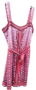 White House Black Market Damen Größe S Gürtel Kleiderriemen rot orange geometrisch - Bild 1 von 17
