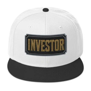 Financial Investor Snapback Hat Crypto Flat Bill Cap for Web3 Stock Traders - Picture 1 of 10