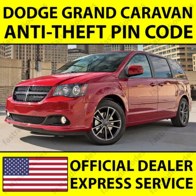 ✅DODGE GRAND CARAVAN RADIO COCHE ANTIRROBO DESBLOQUEO CÓDIGO PIN PARA TODOS LOS MODELOS✅ Foto 1 de 4