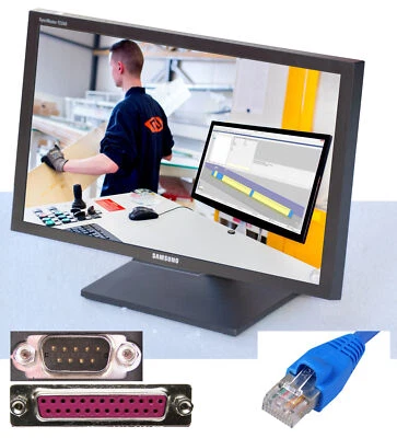 SAMSUNG TC240 COMPUTER 60cm 24" MONITOR WITH RS-232 LPT PARALLEL LAN WINDOWS 2000 - Image 1 of 4