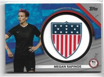 SWEET 2020 TOPPS OLYMPICS MEGAN RAPINOE SILVER "INSIGNIA" CARD /50 ~ SOCCER 2021 - Image 1 of 2