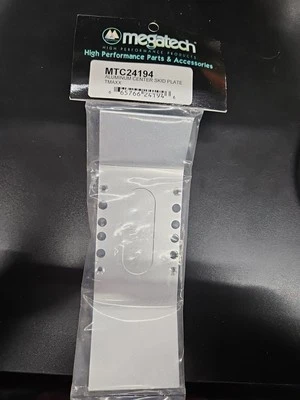 Megatech Vintage RC Car Part MTC24194 Silver Alum. Center Skid T/E-Maxx (G7) - Image 1 of 2