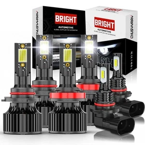 For Ford Escape 2013-2015 Kit de Luces Altas/Bajas + Bombillas LED Antiniebla - Foto 1 di 18