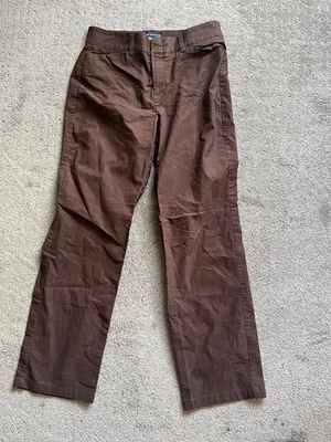 Dockers Women Pants Womens 6 Petite Solid Brown Cotton Poly Brown Individual - Image 1 of 4