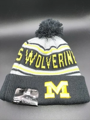 Мичиган росомахи новая эра манжеты трикотажа с помпон синий NCAA новый с Ярлыками - Изображение 1 из 3