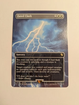 Fated Clash (Borderless) - Commander: FINAL FANTASY MtG 0449 - Image 1 of 2