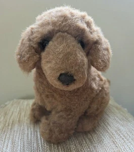 Ciondolo cane peluche vintage Co. Corea peluche cucciolo marrone 10" giocattolo morbido - Foto 1 di 12