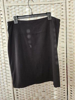 Mujer Colección J. Jill Wearever Falda Elástica Negra Elástica Talla L Foto 1 de 3