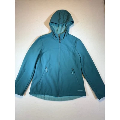 Avalanche Women's Teal Sherpa Lined Hooded Softshell Jacket Medium - Image 1 of 3