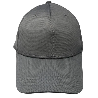Athletic Works Fitted Baseball Cap Gray Size XL 6 Panel Blank Polyester - Image 1 of 4