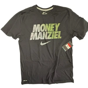 New Nike Johnny Money Manziel T-Shirt Men Size Large Texas A&M Aggies Black - Picture 1 of 12