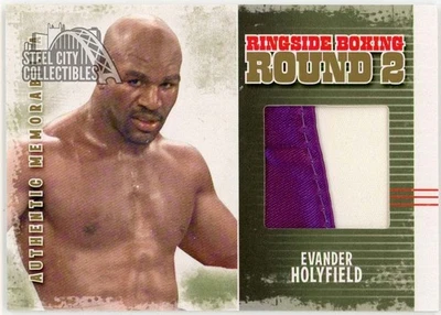 Evander Holyfield 2011 ITG Ringside Boxing Gold Trunks Card #AM-35 /10 - Image 1 of 2