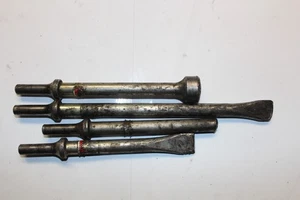 SNAP-ON TOOLS 4 pc Air Hammer Bit Set USA Air Hammer Drift Punch Flat Chisel - Picture 1 of 4